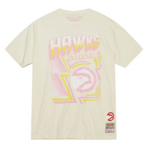 Mitchell & Ness Sidewalk Sketch SS HWC Atlanta Hawks T-Shirt White 729938