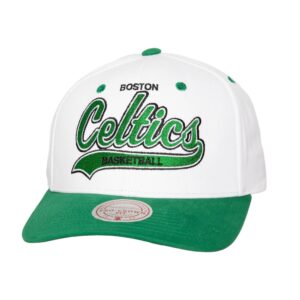 Mitchell & Ness Tail Sweep Pro Snapback Boston Celtics Hat White 731427