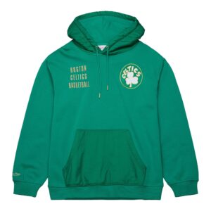 Mitchell & Ness Team OG 2.0 Fleece Vintage Logo Boston Celtics Hoodie Green 736920