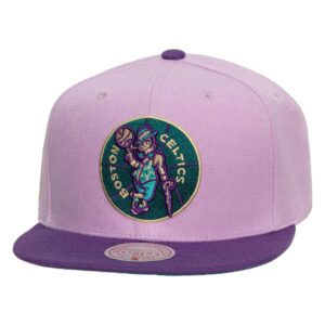 Mitchell & Ness Violet Views Snapback HWC Boston Celtics Hat Violet 730980