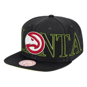 Mitchell & Ness Winner Circle Snapback Atlanta Hawks Hat Pink 729169