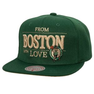 Mitchell & Ness With Love Snapback Boston Celtics Hat Green 731447