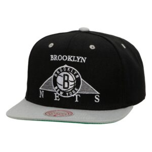 Mitchell & Ness Monument Snapback Brooklyn Nets Hat Black 737250