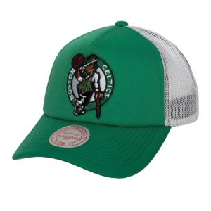 Mitchell & Ness Off The Backboard Trucker Snapback Boston Celtics Hat Green 732166