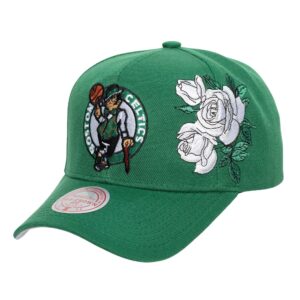 Mitchell & Ness Secondary Roses Pro Snapback Boston Celtics Hat Green 732252