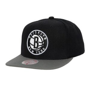 Mitchell & Ness Team 2 Tone 2.0 Snapback Brooklyn Nets Hat Black 737136