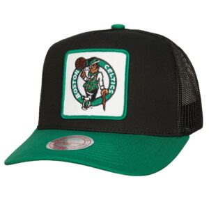 Mitchell & Ness Truck It Trucker Snapback Boston Celtics Hat Black-green 732188