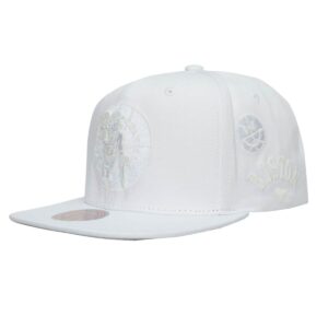 Mitchell & Ness UV Reactive Snapback HWC Boston Celtics Hat White 732653