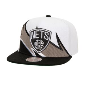 Mitchell & Ness Waverunner Snapback Brooklyn Nets Hat White/Black 737087