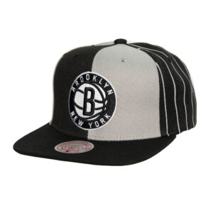 Mitchell & Ness What The Pinstripe Snapback Brooklyn Nets Hat Multi 737167