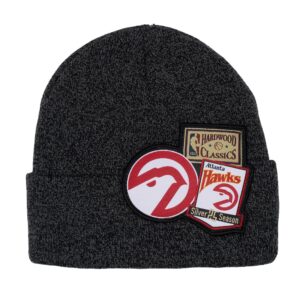 Beanie XL Logo Patch Knit HWC Atlanta Hawks Beanie Black 735749