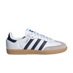 adidas Samba OG Big Kid White Night Indigo Gum Sneakers IE1329