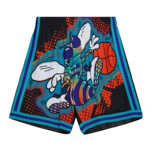 Mitchell & Ness Big Face 7.0 Fashion Charlotte Hornets Shorts Black/Turquoise 740780