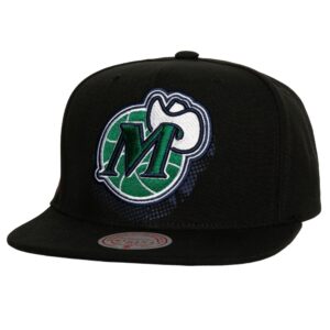 Mitchell & Ness Big Face 7.0 Snapback HWC Dallas Mavericks Hat Black 741519