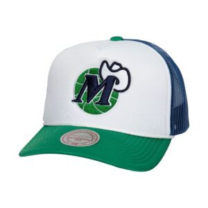 Mitchell & Ness Blocker Trucker HWC Dallas Mavericks Hat White 741466