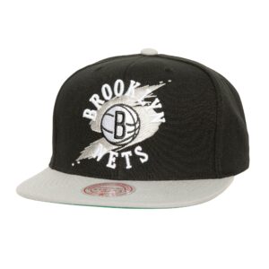 Mitchell & Ness Circle Splash Snapback Brooklyn Nets Hat Black 737468