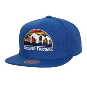 Mitchell & Ness Conference Patch Snapback HWC Denver Nuggets Hat Grey 743425