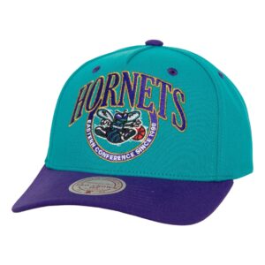 Mitchell & Ness Crown Jewels Pro Snapback HWC Charlotte Hornets Hat Turquoise 738116