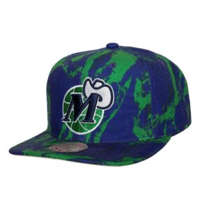 Mitchell & Ness Down For All Snapback HWC Dallas Mavericks Hat Green/Blue 741571