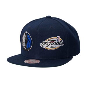 Mitchell & Ness Dual Whammy Snapback Dallas Mavericks Hat Black 741997