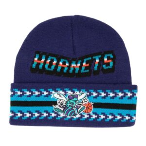 Mitchell & Ness Game On Knit HWC Charlotte Hornets Beanie Violet 739997