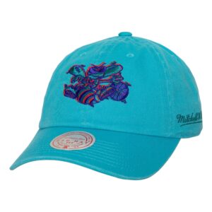 Mitchell & Ness Golden Hour Glaze Strapback HWC Charlotte Hornets Hat Turquoise 739799