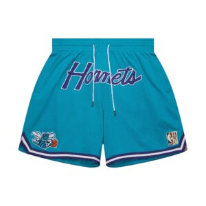 Mitchell & Ness Just Don Practice Charlotte Hornets Shorts Turquoise 741383