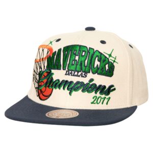 Mitchell & Ness M&N x Melody Ehsani Champions Snapback Dallas Mavericks Hat Cream 741668