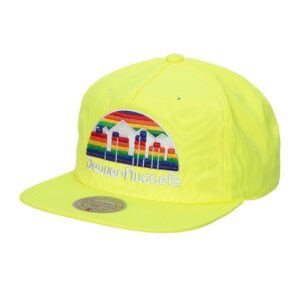 Baseball Cap Mitchell & Ness Neon Nylon Snapback HWC Denver Nuggets Hat Red 743501