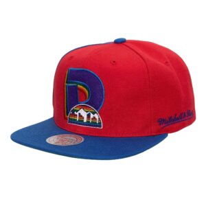 Mitchell & Ness Rear Script Deadstock Snapback HWC Denver Nuggets Hat Violet 743479