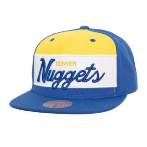 Mitchell & Ness Retro Sport Snapback HWC Denver Nuggets Hat Blue 743175