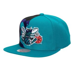 Mitchell & Ness Retroline Snapback HWC Charlotte Hornets Hat Black/Turquoise 739397