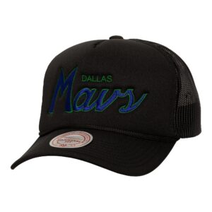 Mitchell & Ness Script Trucker HWC Dallas Mavericks Hat White 742016