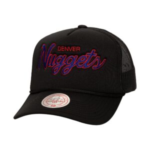 Mitchell & Ness Script Trucker HWC Denver Nuggets Hat Black 743507