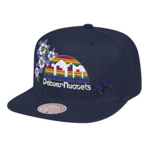 Mitchell & Ness State Flower Snapback HWC Denver Nuggets Hat Violet 743454