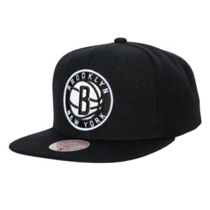 Mitchell & Ness Team Ground 2.0 Snapback Brooklyn Nets Hat Black 737551