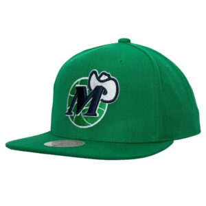 Mitchell & Ness Team Ground 2.0 Snapback HWC Dallas Mavericks Hat Green 741500