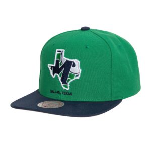 Mitchell & Ness Team Insider Snapback HWC Dallas Mavericks Hat Green 741565