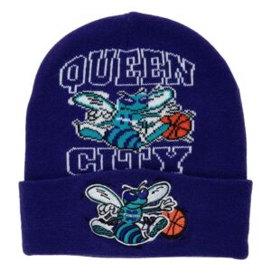 Mitchell & Ness Team Origins Knit HWC Charlotte Hornets Beanie Violet 740362