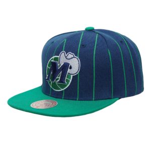 Mitchell & Ness Team Pin Snapback HWC Dallas Mavericks Hat Green/Blue 741623