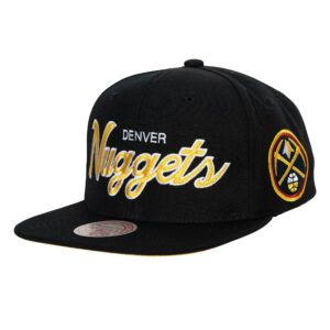 Mitchell & Ness Team Script 2.0 Snapback Denver Nuggets Hat Pink 743442