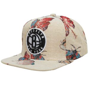 Mitchell & Ness True Tap Snapback Brooklyn Nets Hat Black 737671