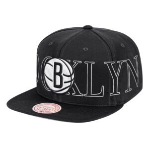 Mitchell & Ness Winner Circle Snapback Brooklyn Nets Hat Black 737564