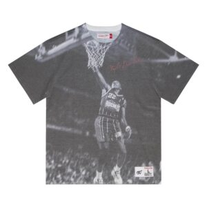 Mitchell & Ness Above The Rim Sublimated SS Houston Rockets Clyde Drexler T-Shirt Black 749609