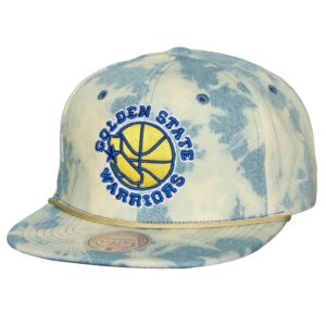 Mitchell & Ness Acid Wash Snapback HWC Golden State Warriors Hat Blue 744725