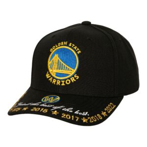 Mitchell & Ness Against The Best Pro Snapback Golden State Warriors Hat Blue 744747