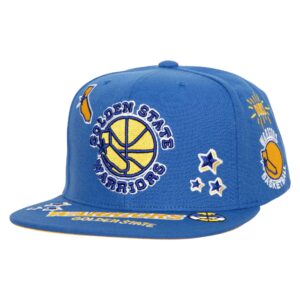 Mitchell & Ness All Out Snapback HWC Golden State Warriors Hat Blue 744817