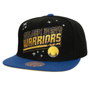 Baseball Cap Mitchell & Ness Anime Snapback HWC Golden State Warriors Hat Black 744730