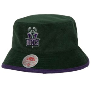 Mitchell & Ness B Boy HWC Milwaukee Bucks Bucket Hat Green 745711