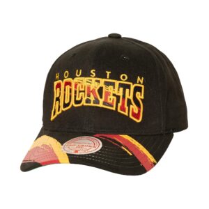 Mitchell & Ness Brushed Past Ya Pro Snapback HWC Houston Rockets Hat Black 747238